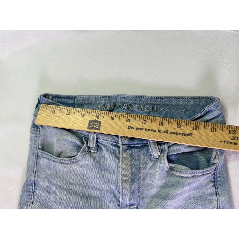 American Eagle‎ Hi-Rise Jegging Next Level Stretch Light Wash Size 2 Regular